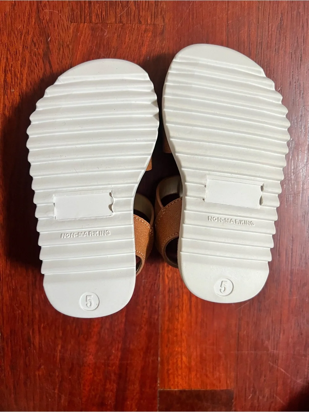 Target Toddler Brown Footbed Sandals - Size 5
